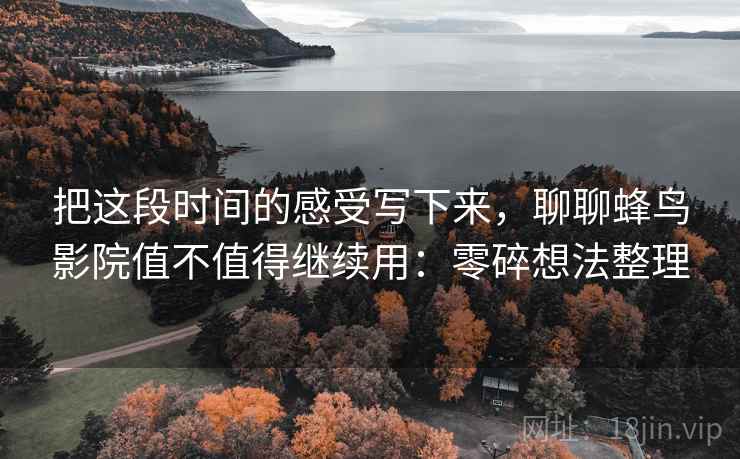 把这段时间的感受写下来,聊聊蜂鸟影院值不值得继续用:零碎想法整理 第2张 把这段时间的感受写下来,聊聊蜂鸟影院值不值得继续用:零碎想法整理 第2张